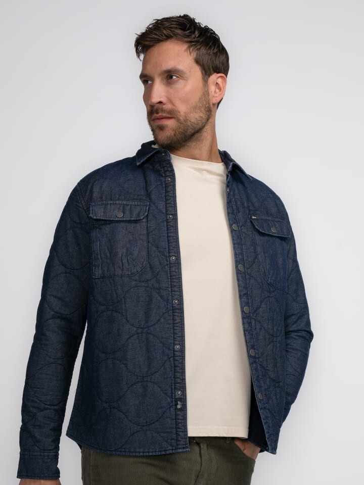 

Рубашка Petrol Industries Denim-Hemd Gates, синий