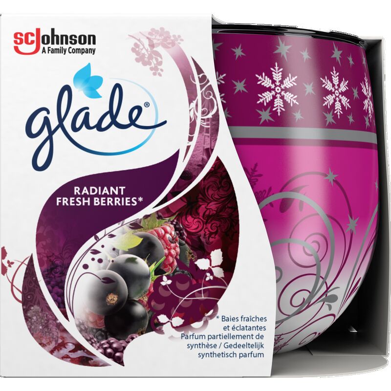 

Ароматическая свеча Radiant Fresh Berries Glade, 120 g