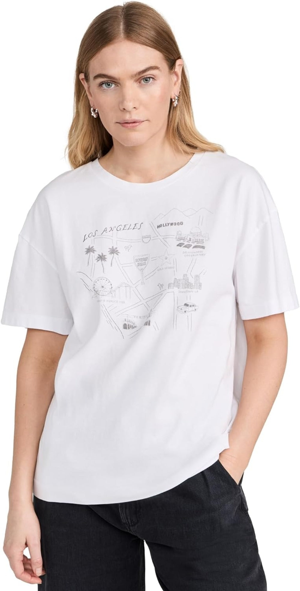 

Футболка женская Mica City от rag & bone, белая