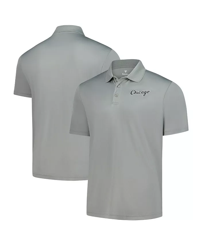 

Мужская серая поло с логотипом Chicago White Sox Fanatics