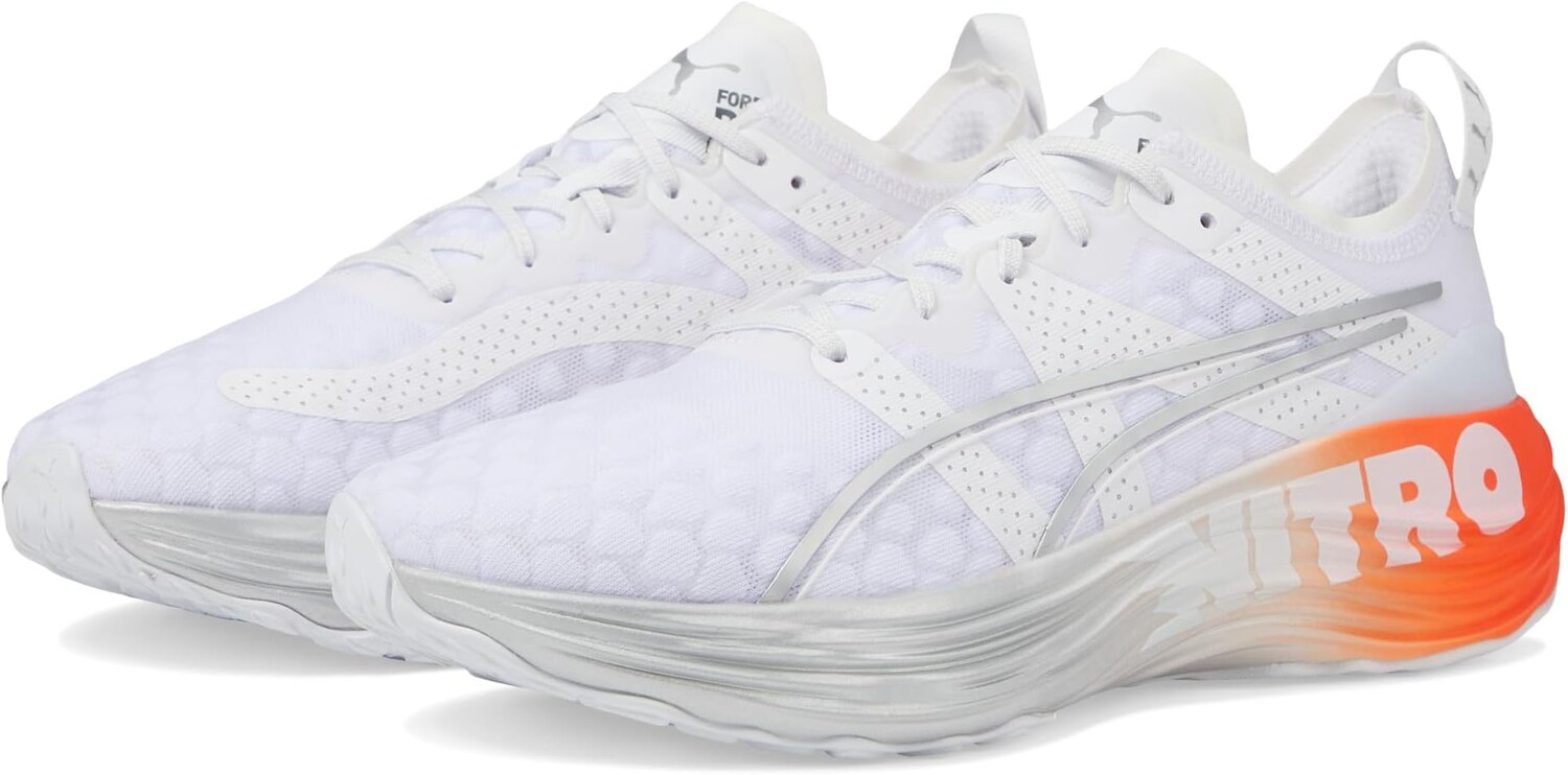 

Кроссовки PUMA Foreverrun Nitro Silver, цвет PUMA White/PUMA Silver/Cherry Tomato