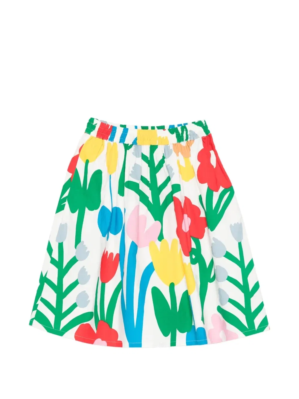 Юбка с цветочным принтом Stella McCartney Kids, белый