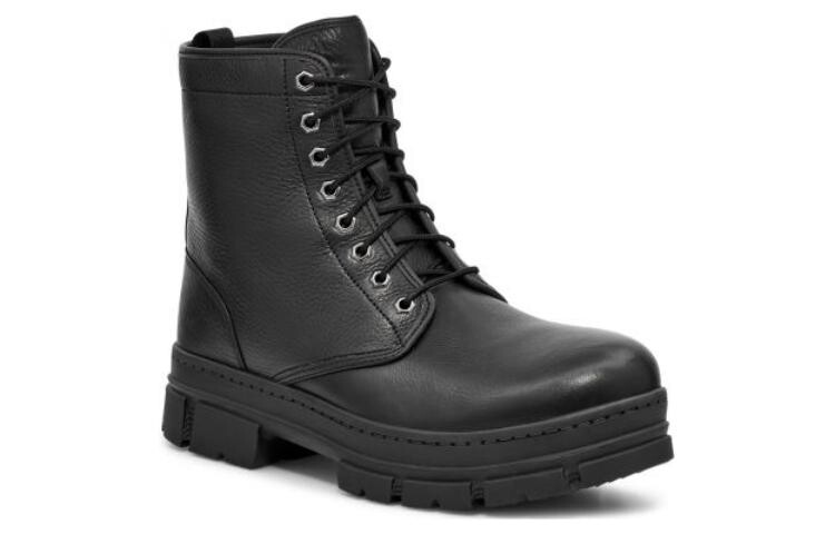 Мужские ботинки Ugg высокие со шнуровкой, черный — фото 4