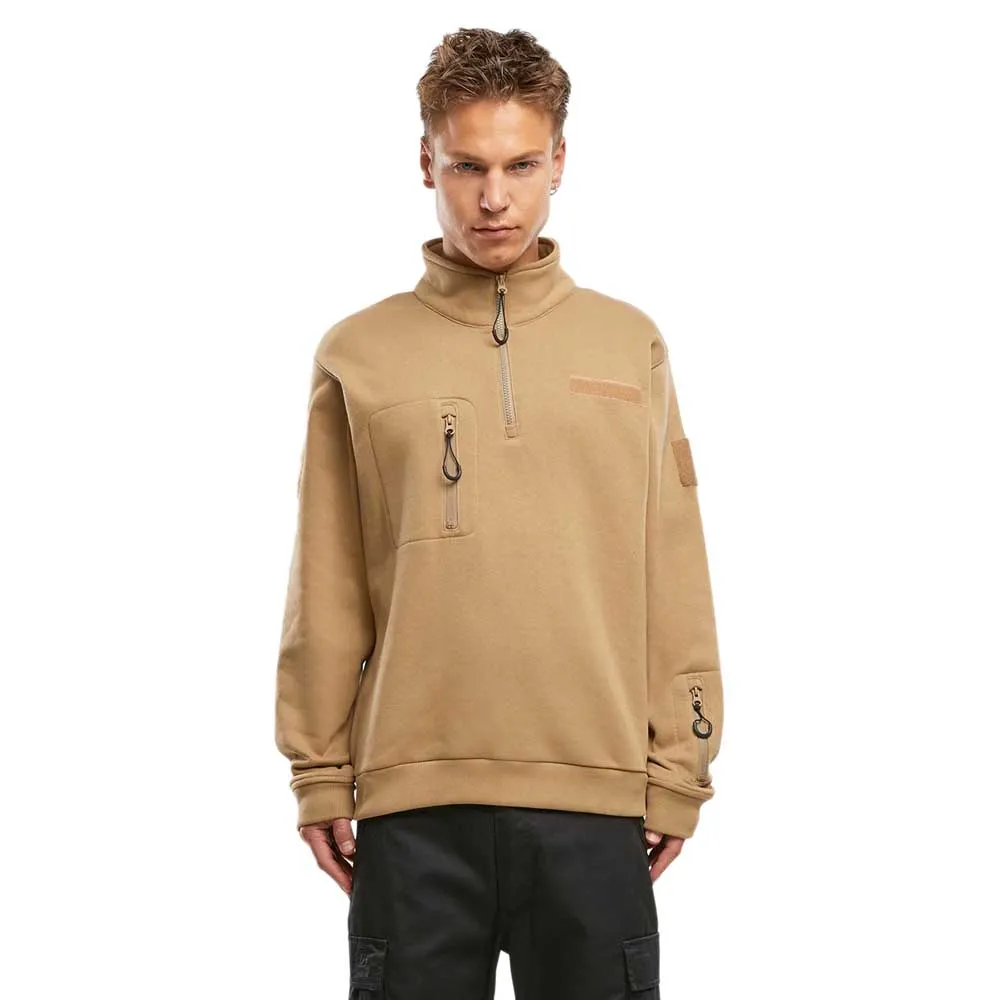 

Толстовка Brandit Tactical half zip, коричневый