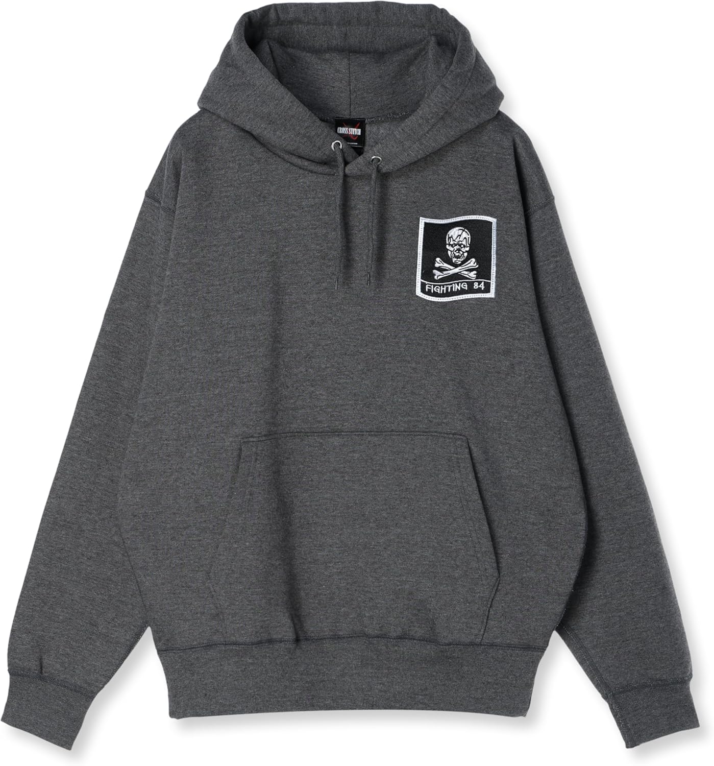 

Толстовка с капюшоном в стиле F, нашивка с гербом армии США, на флисовой подкладке, пуговицами, цвет угольно-серый F-Style