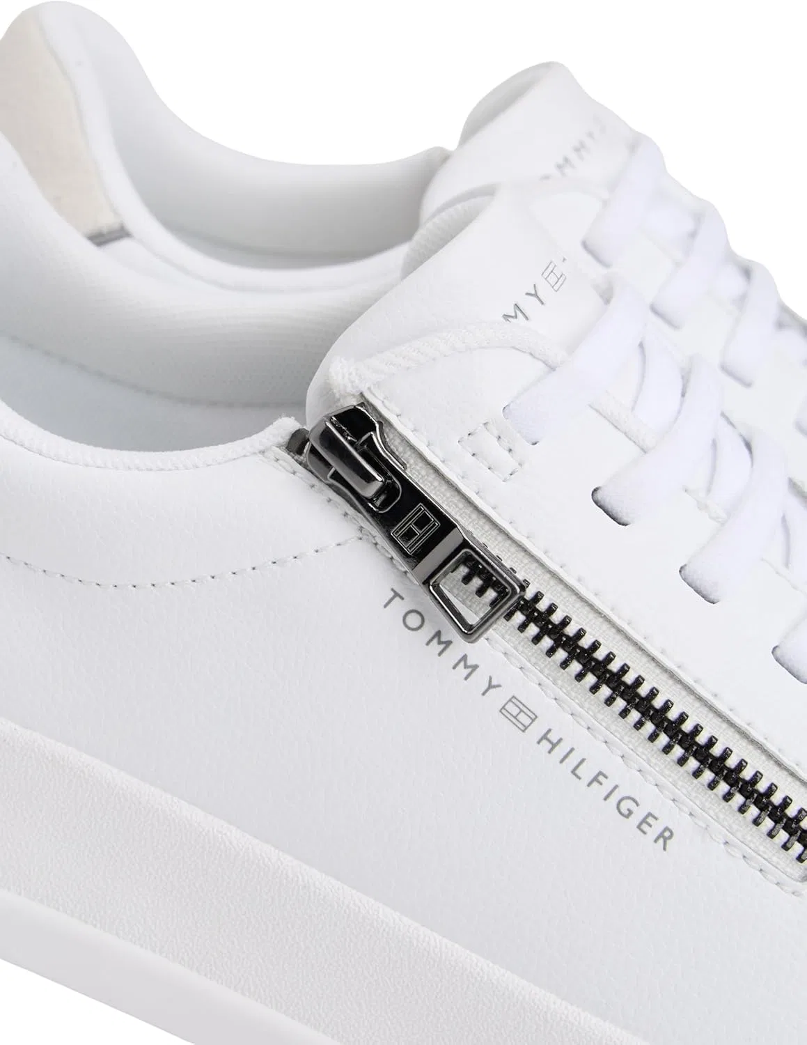 Мужские низкие кроссовки Tommy Hilfiger Th Court Zip Fm0fm05730, White — фото 4