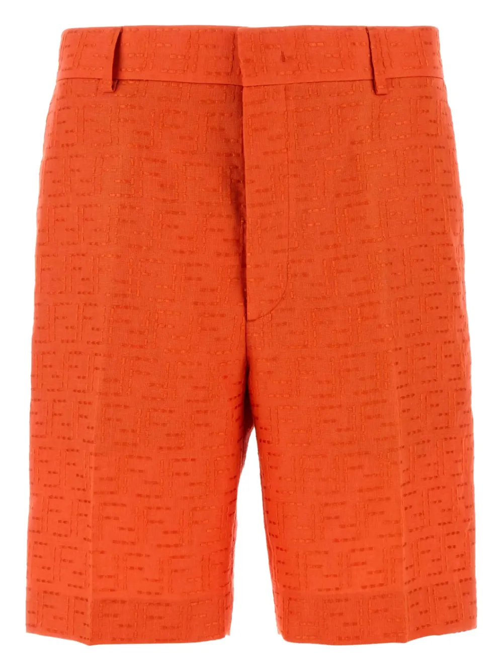 

Текстурированные бермуды с косыми карманами Fendi, оранжевый