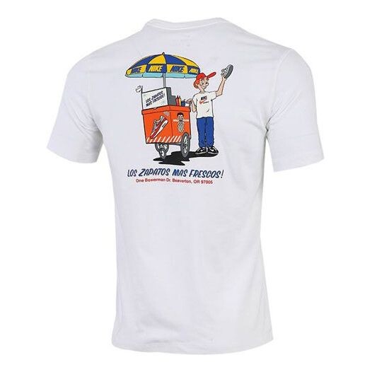

Футболка sportswearsole food pattern printing white Nike, белый