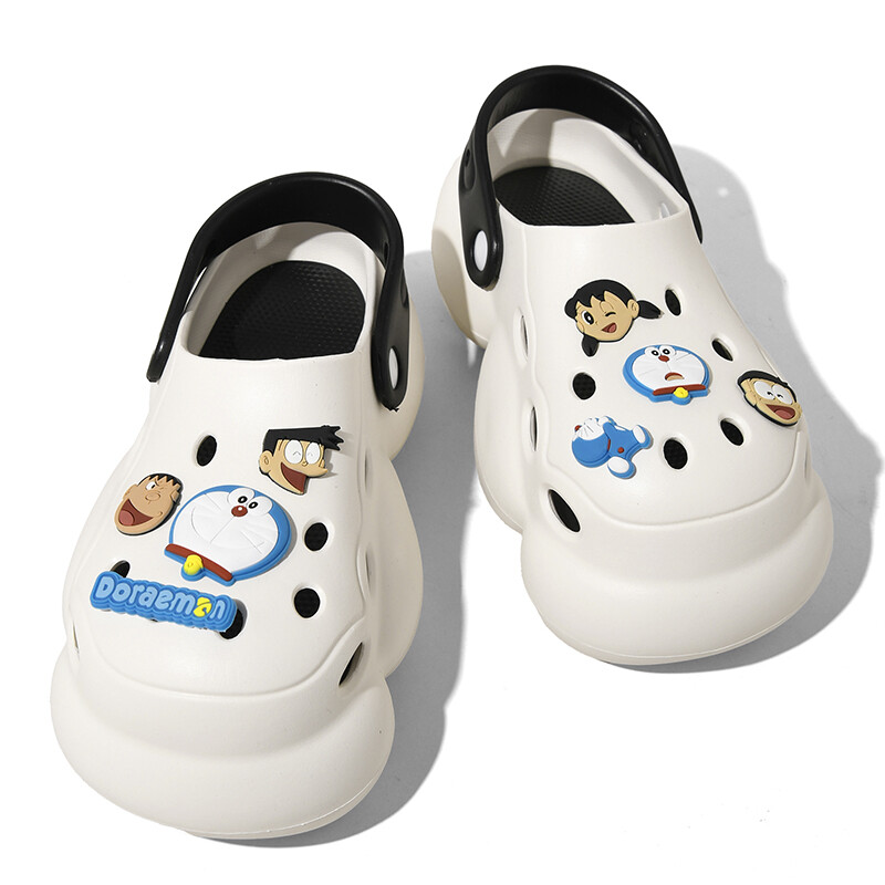 Сабо женские Doraemon, белый/черный — фото 4
