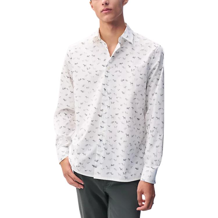 

HERMES Мужская белая рубашка