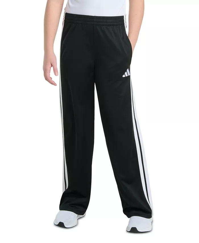 

Широкие брюки с эластичной резинкой на талии Big Girls из трикотажа adidas, черный