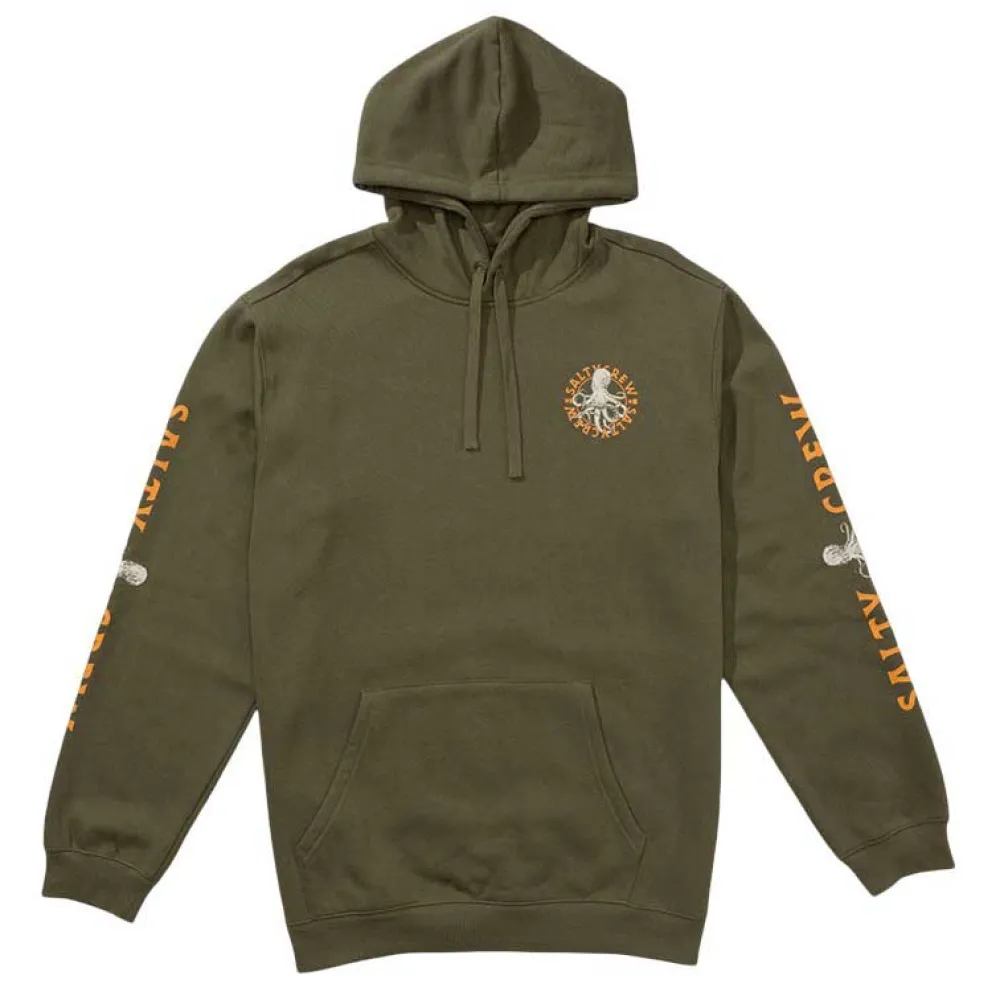 

Худи Salty Crew Tentacles fleece, зеленый