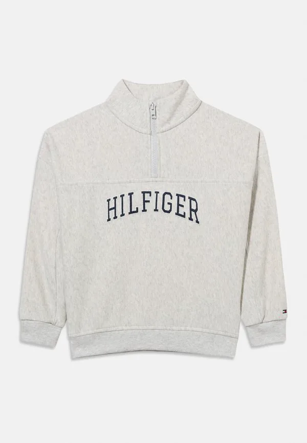 Толстовка с логотипом из махровой ткани на молнии Tommy Hilfiger, Light Grey Heather — фото 3