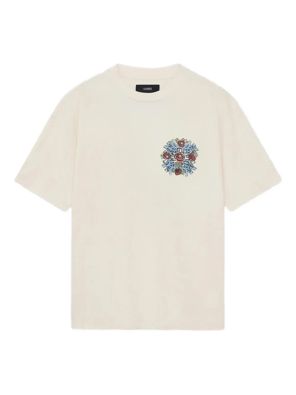 

Футболка с украшением в виде розы AMIRI, нейтральный