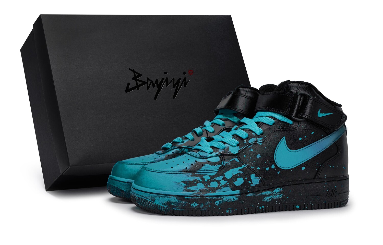 

Кроссовки Air Force 1 для скейтбординга унисекс средней высоты, цвет Lake Blue Nike
