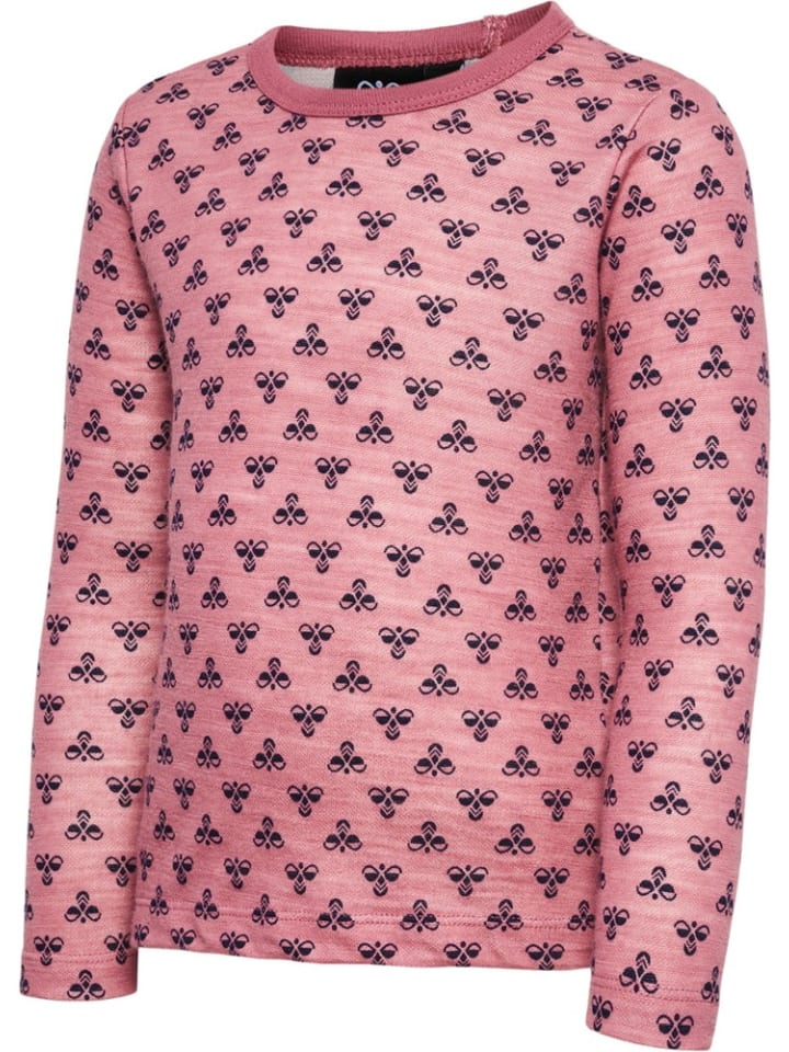 

Детская рубашка с длинными рукавами розового цвета Hummel