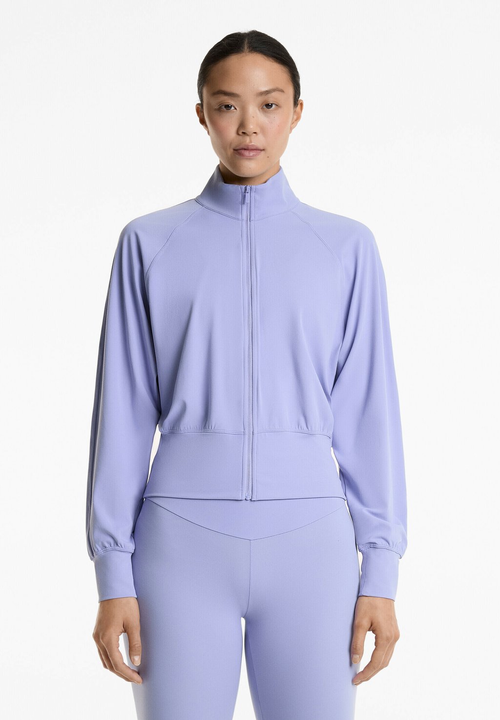 

Толстовка на молнии SHORT ZIP-UP OYSHO, цвет Mottled Blue
