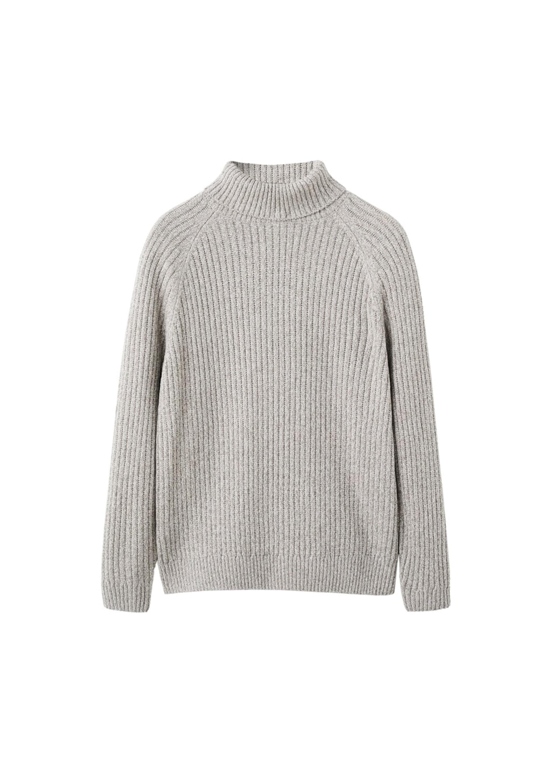 

MANGO MAN Свитер 'Joant' в крапчатом бежевом цвете