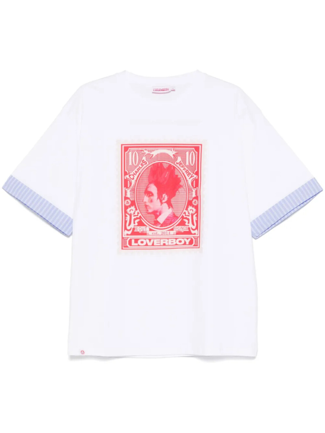 

Футболка Charles Jeffrey Loverboy Turn Up, белый