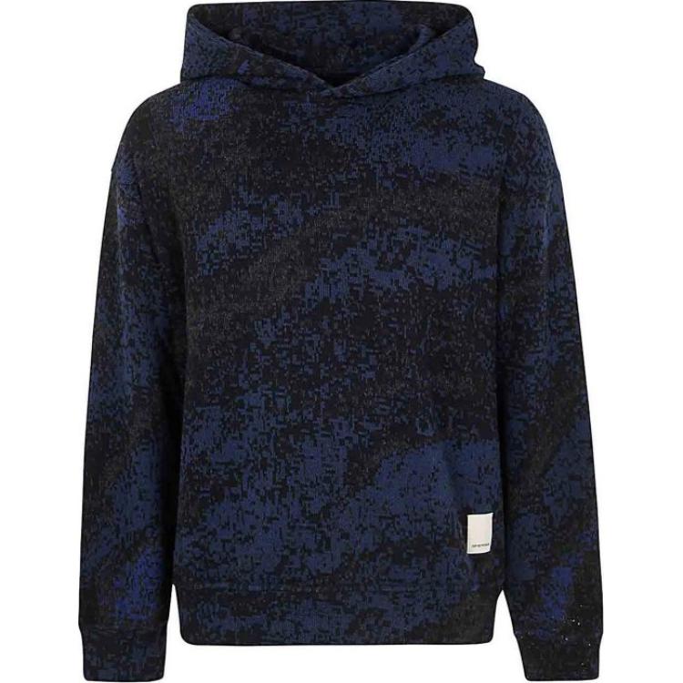 

Толстовка с логотипом EMPORIO ARMANI, синяя