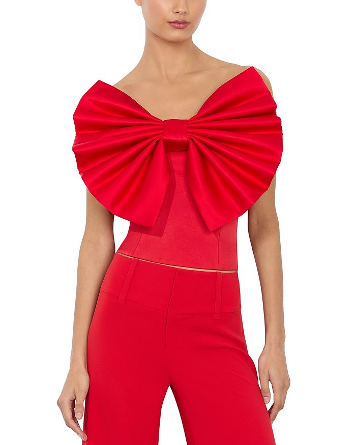 

Сибелла Блузка с бантом Alice and Olivia, красный
