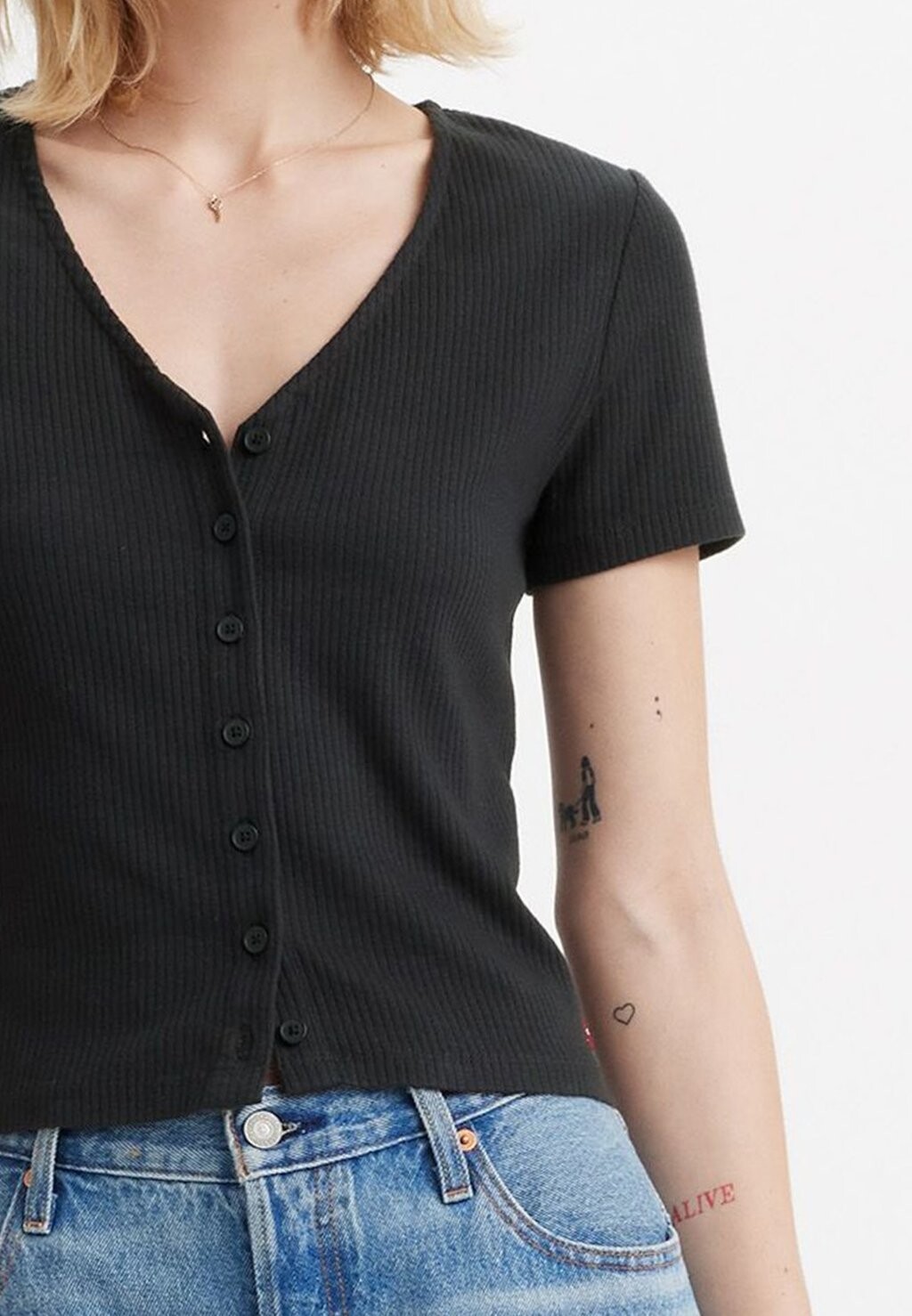 

Футболка с принтом MUSE TEE Levi's, черный