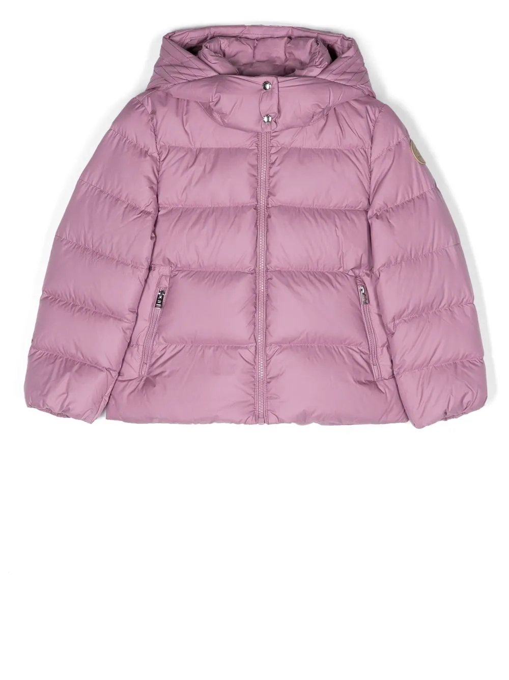 

Пуховик с капюшоном Woolrich Kids, розовый