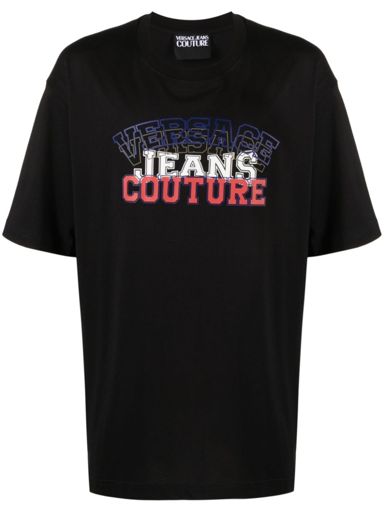 

Versace Jeans Couture футболка с фактурным логотипом, черный