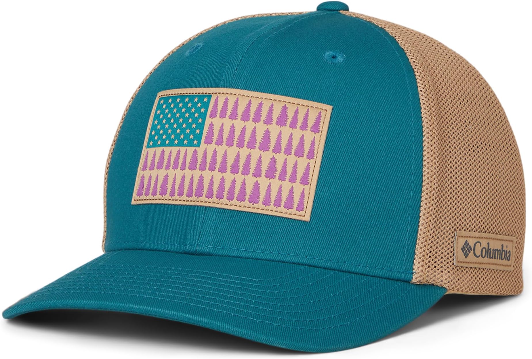 

Бейсболка Columbia Tree Flag Mesh Ball Cap, цвет River Blue/Canoe