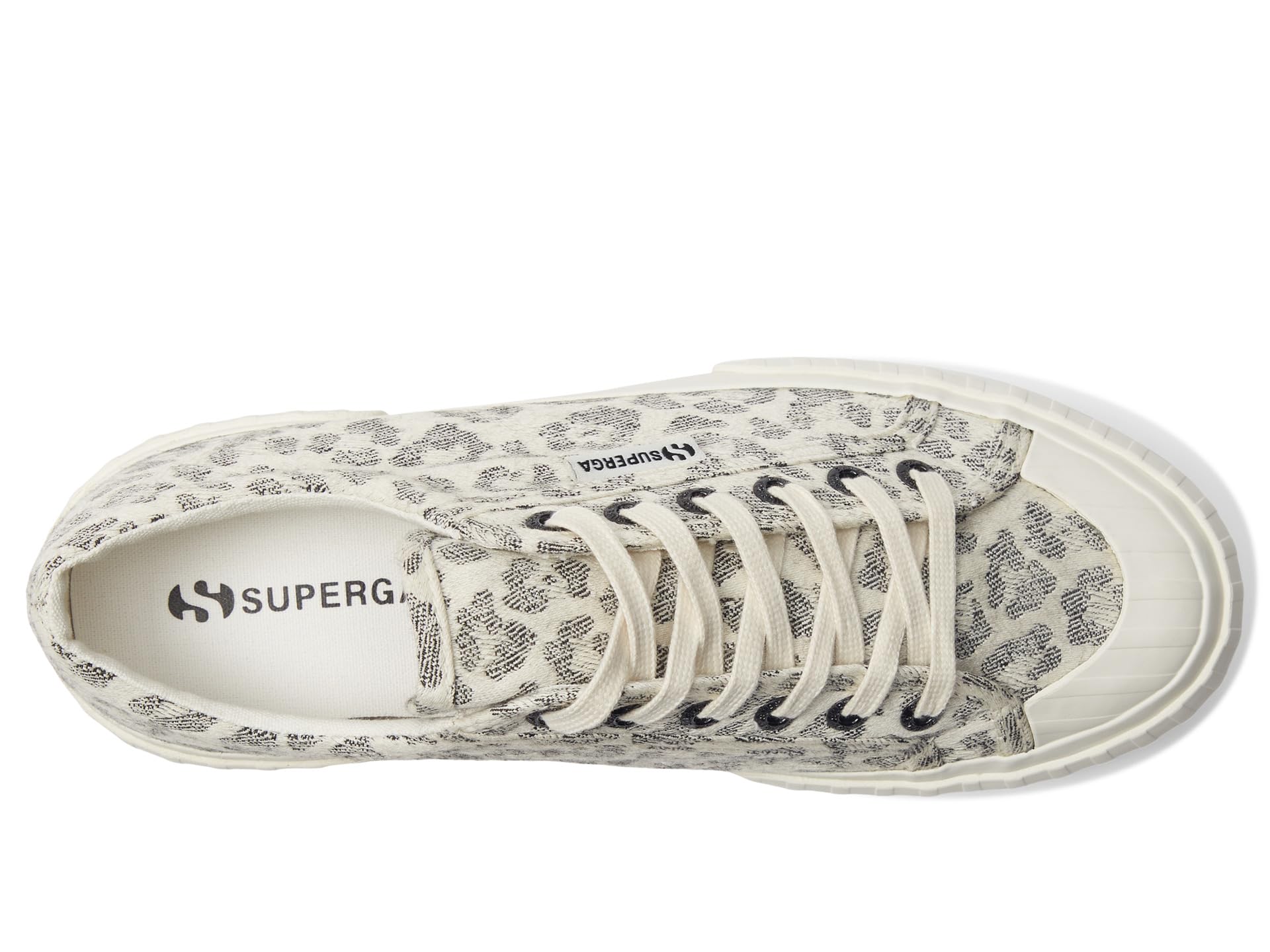 Кроссовки Superga 2631 Stripe Platform Jacquard Animalier, Multicolor — фото 2