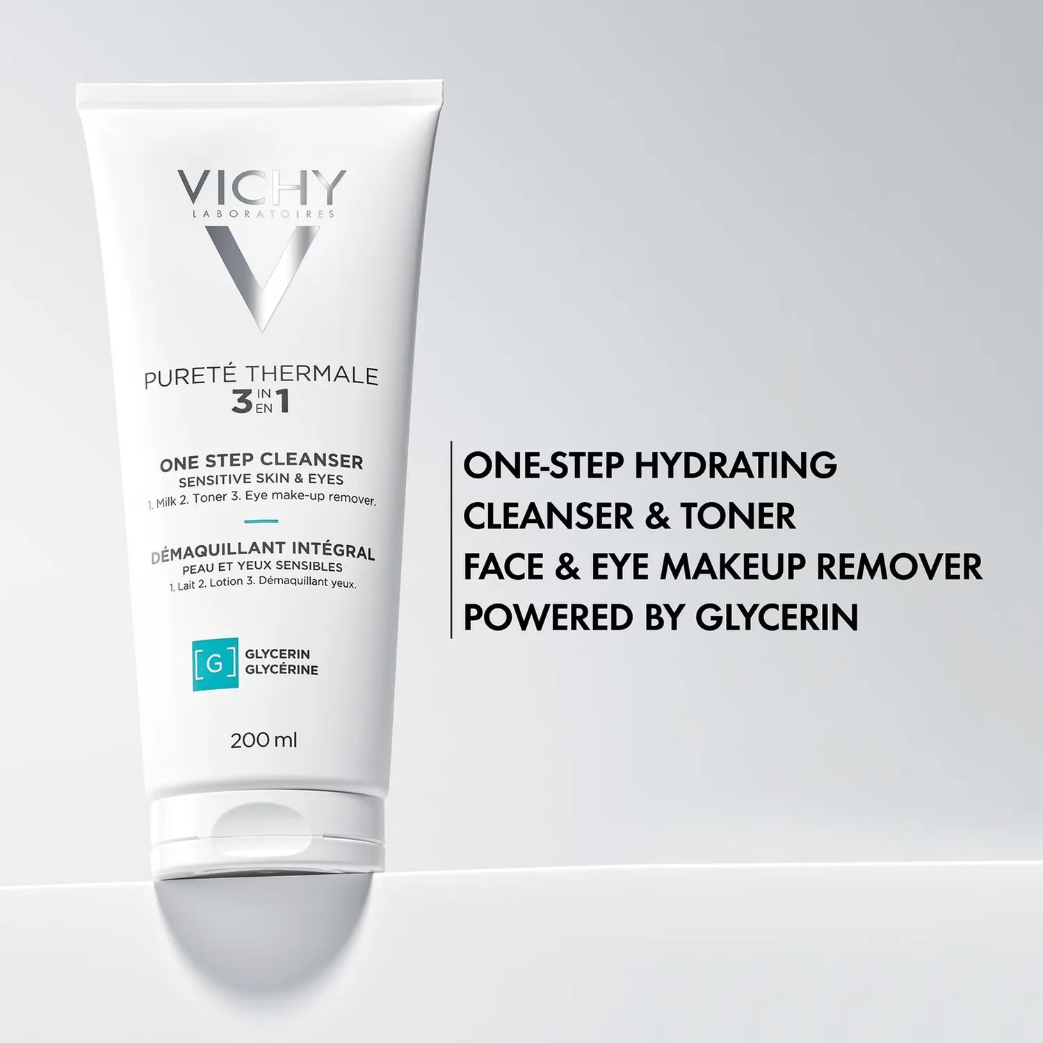 Средство для снятия макияжа Vichy — Pureté Thermale Очищающее средство -в-1 в один шаг, 200 мл — фото 2