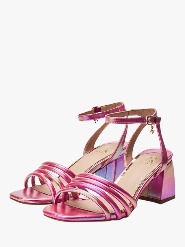 Босоножки Maybel на устойчивом каблуке с ремешками Moda in Pelle, Pink — фото 2