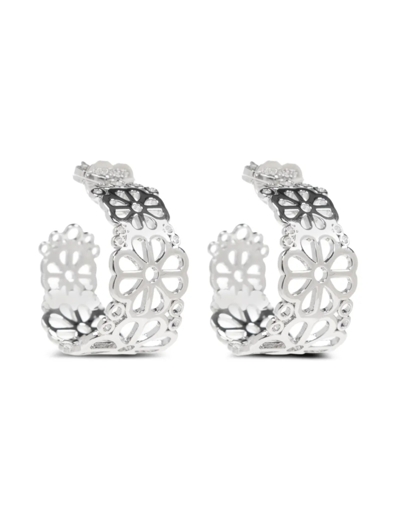 

Серьги-кольца Kate Spade Flower Lace, серебряный