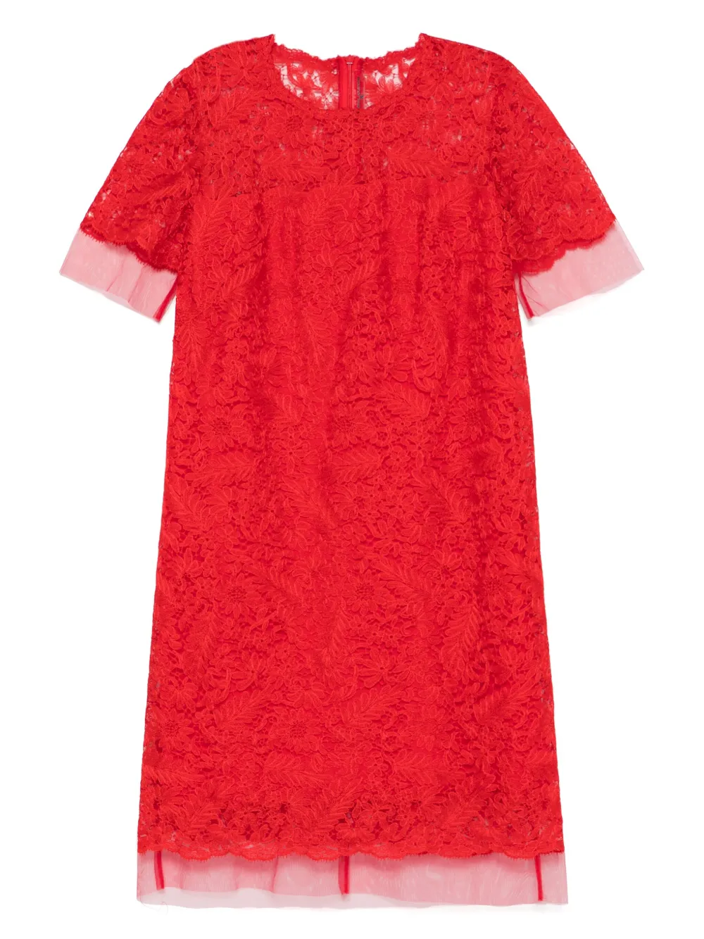 

Кружевное платье Ermanno Scervino, красный