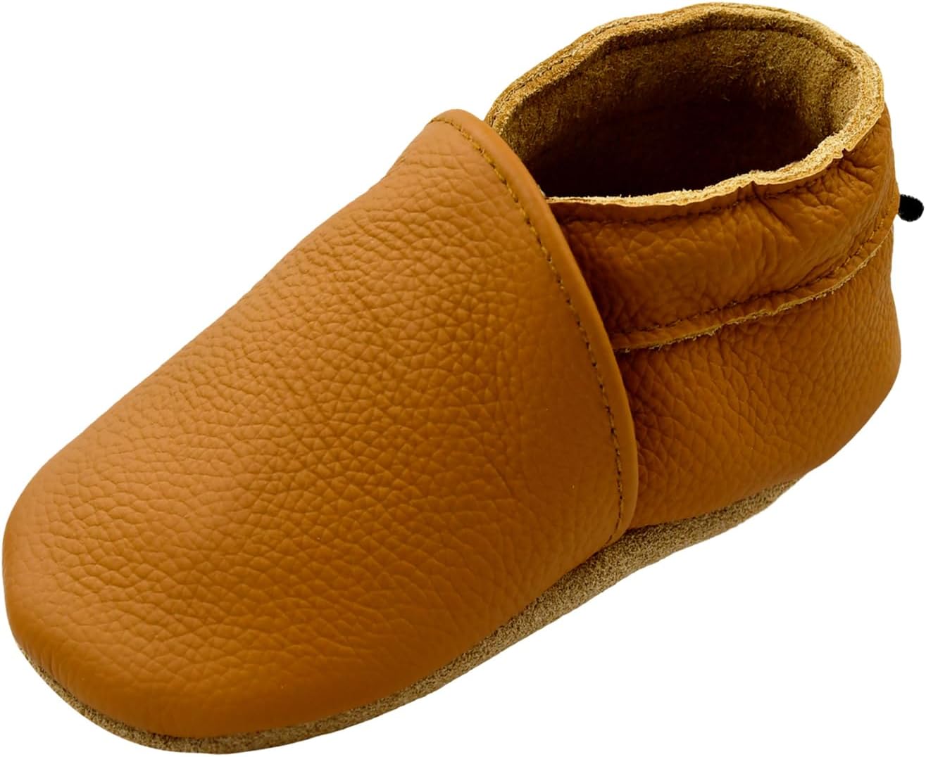 

Детские кожаные обувь iEvolve, мягкие ходунки, пинетки-мокасины для малышей, Ginger