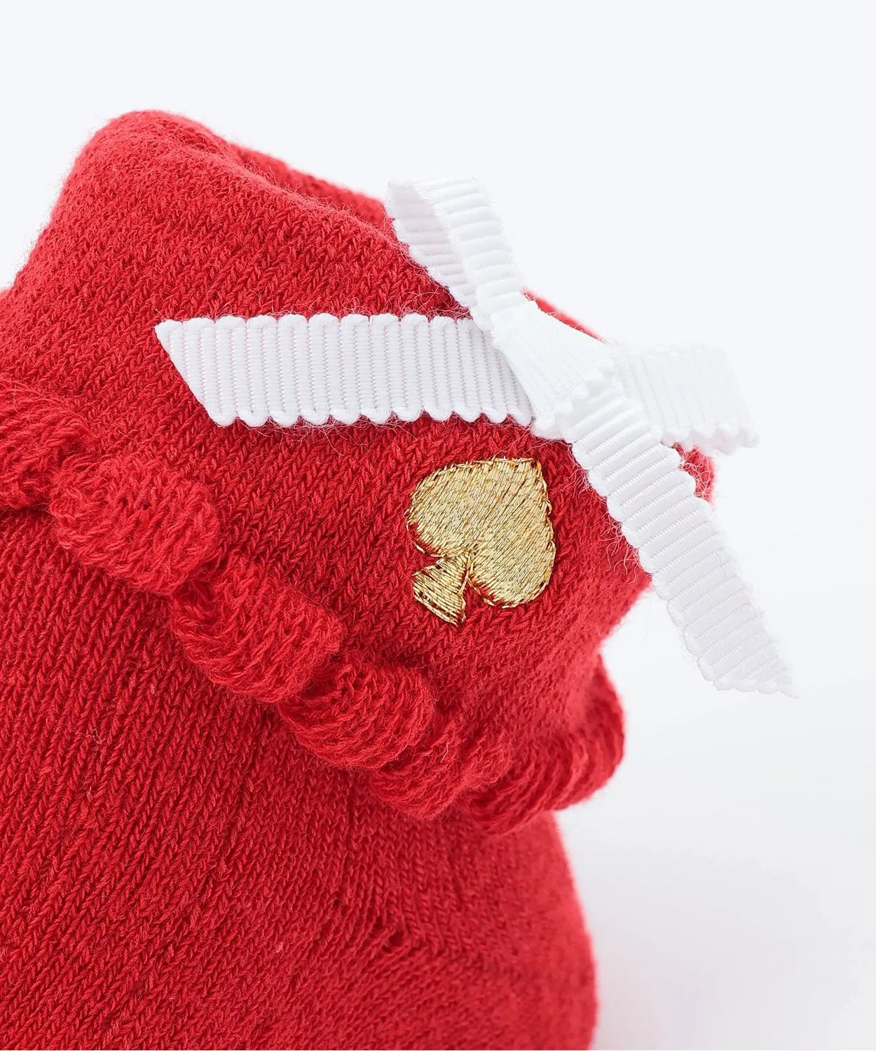 Детские носки с бантиком Kate Spade New York Kids красные — фото 3