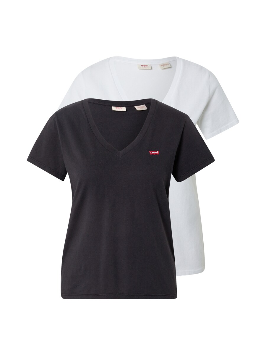 

Рубашка LEVI'S 2 Pack Vneck Tee, черный/белый