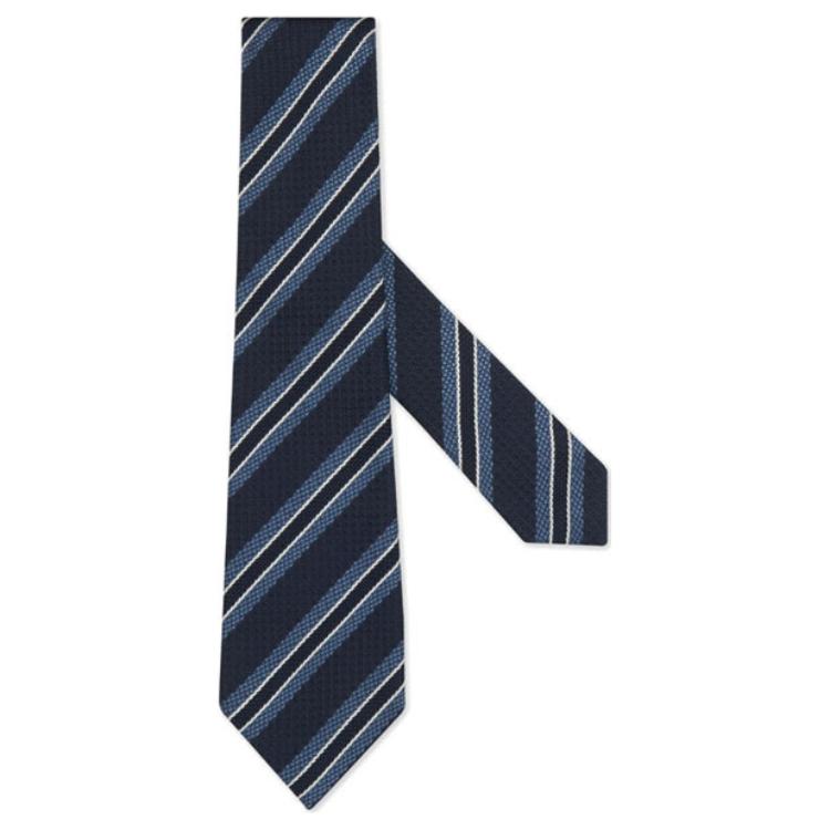 

Галстук Zegna из шелковистого шелка мужской темно-синий Ermenegildo Zegna