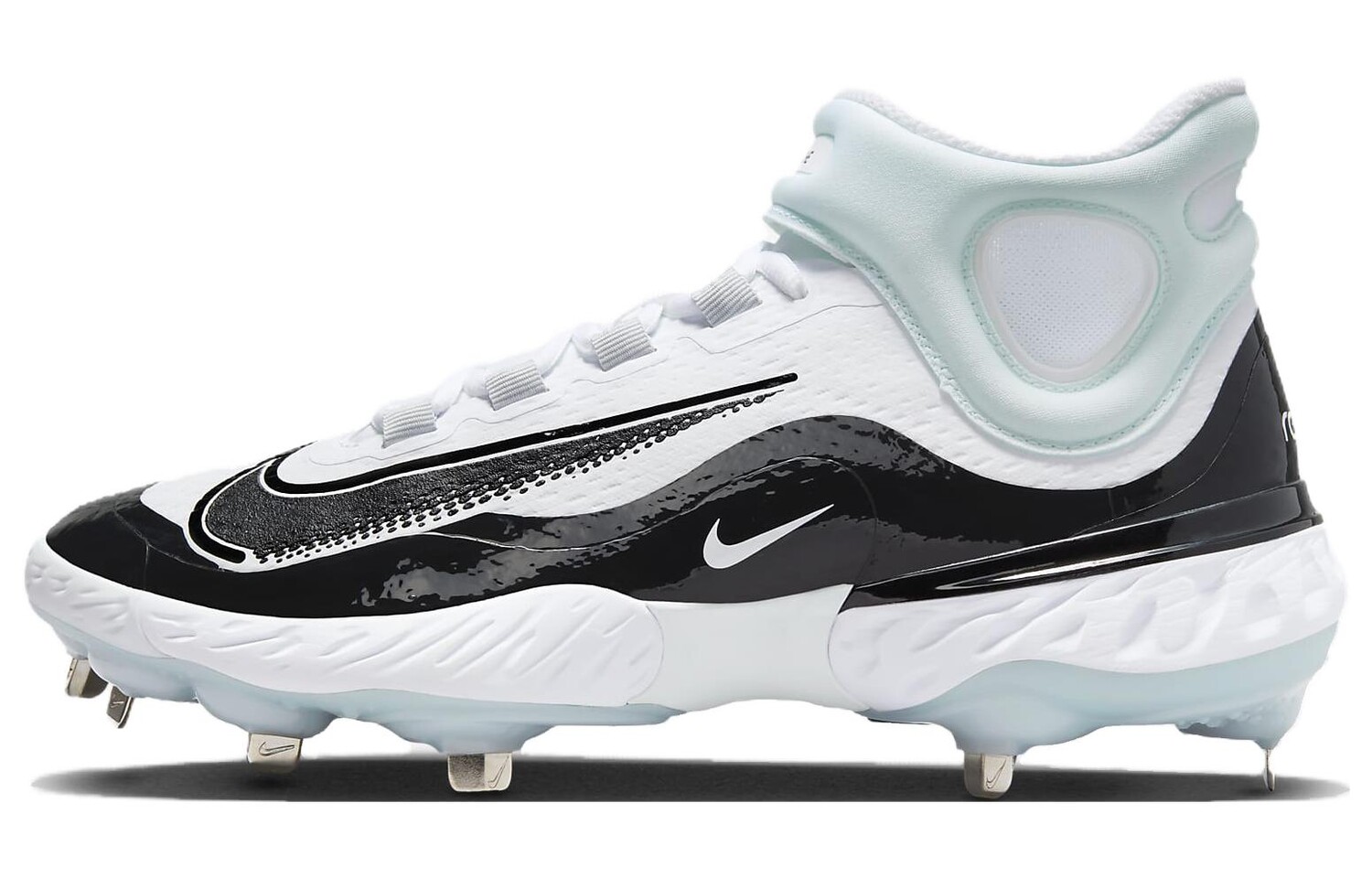 

Кроссовки Nike Alpha Huarache Elite 4 White Black Blue Tint, зеленый