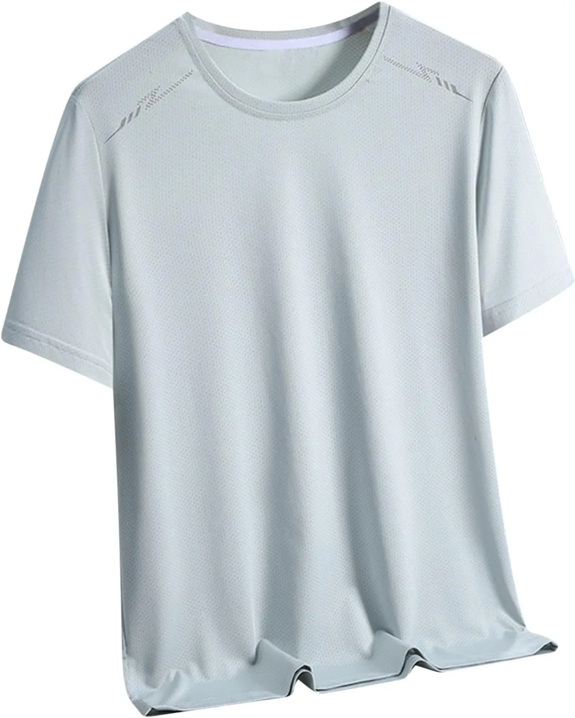 

Мужская футболка с коротким рукавом Plus Size, дышащая, свободного кроя