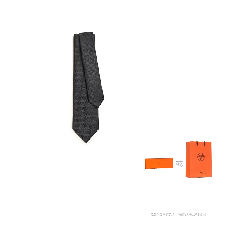 

HERMES Перевёрнутый галстук унисекс, Black