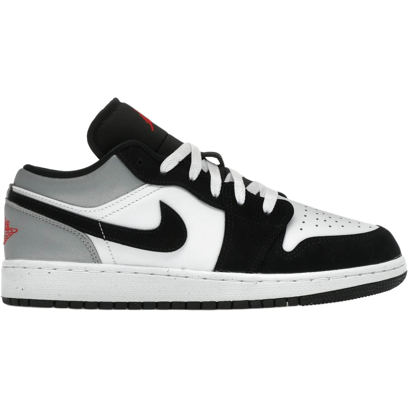 Jordan Air 1 Slip Resistant Abrasion Resistant низкие детские баскетбольные кроссовки Black White — фото 3