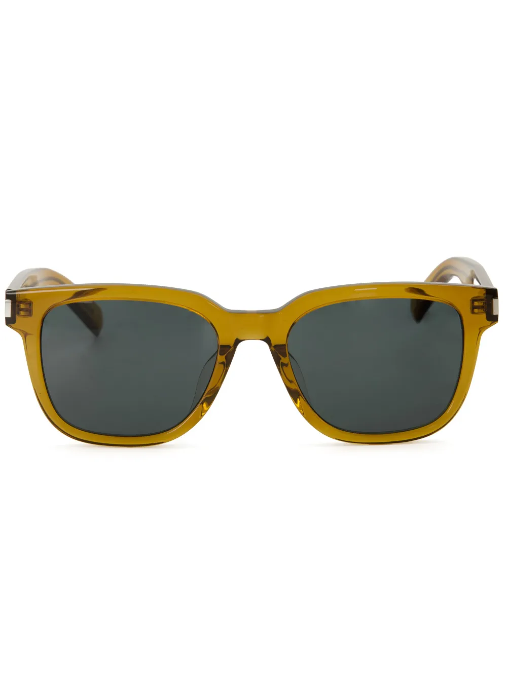 

Солнцезащитные очки в квадратной оправе Saint Laurent Eyewear, желтый