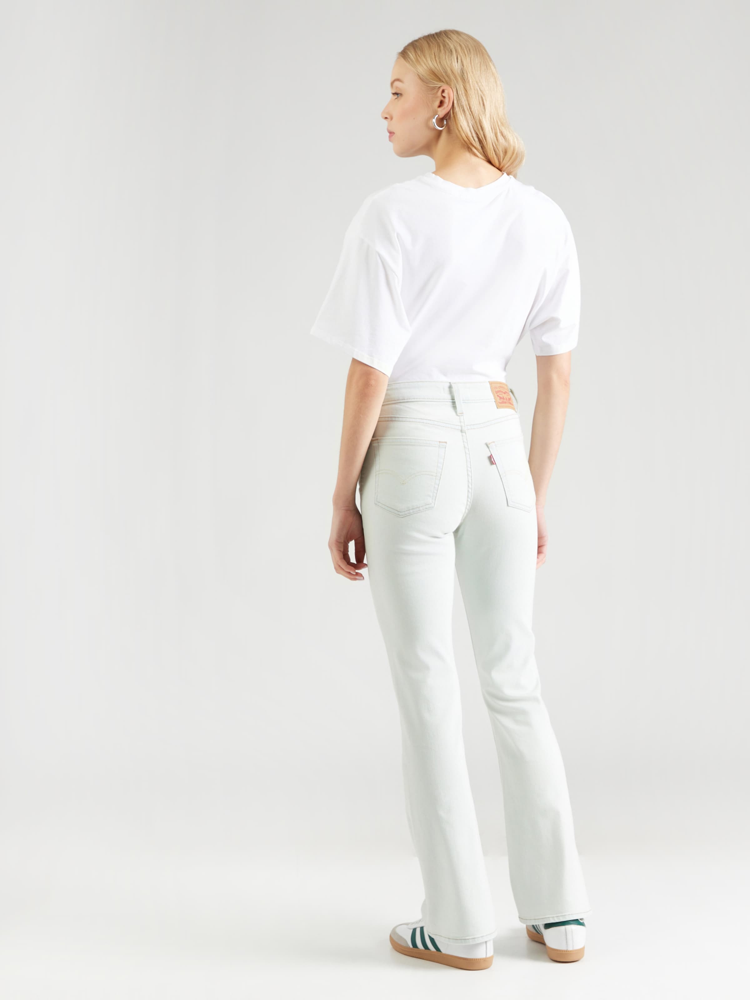 LEVI'S  Джинсы-клеш '725 High Rise Bootcut Jeans' в пастельно-голубом цвете — фото 4