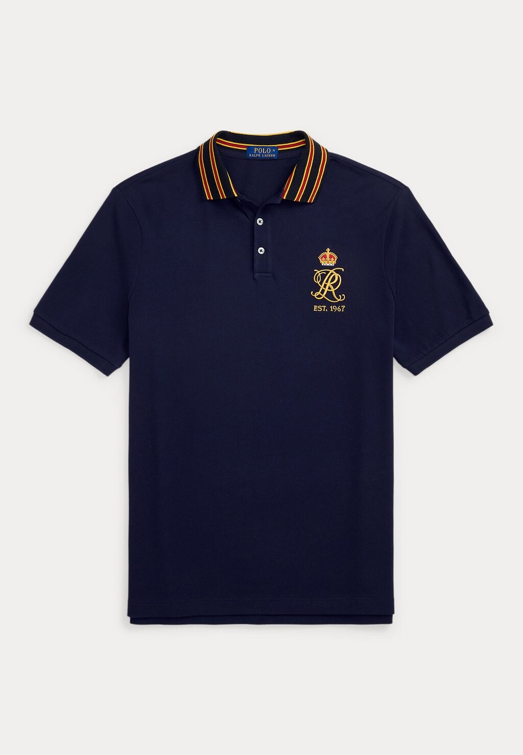 

Рубашка поло CLASSIC FIT CREST MESH POLO SHIRT Polo Ralph Lauren, темно-синий