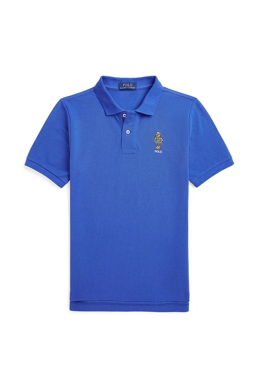

Хлопковое поло для детей Polo Ralph Lauren, синий
