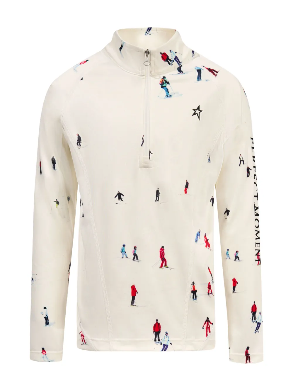 

Топ с воротником на молнии Perfect Moment Kids, слоновая кость