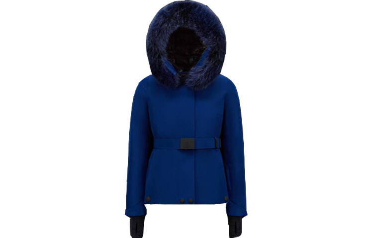 

Пуховик женский синий Moncler