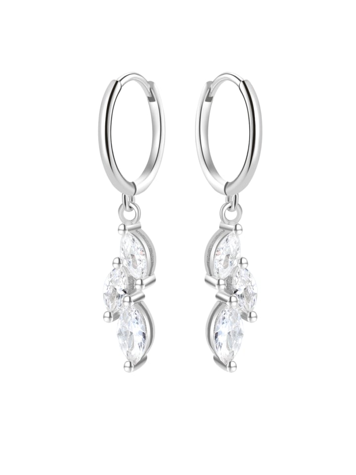 

Hey Happiness Серьги с подвеской из кубического циркония, серебро 925 пробы