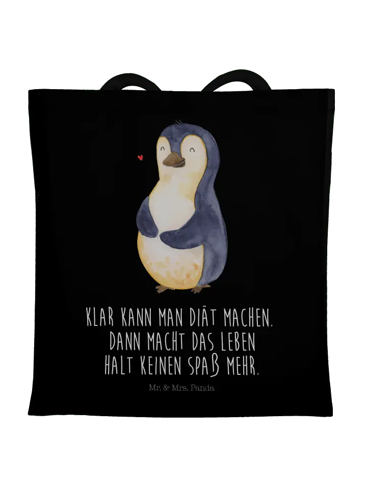 

Сумка для переноски Mr & Mrs Panda Pinguin Diät, черный